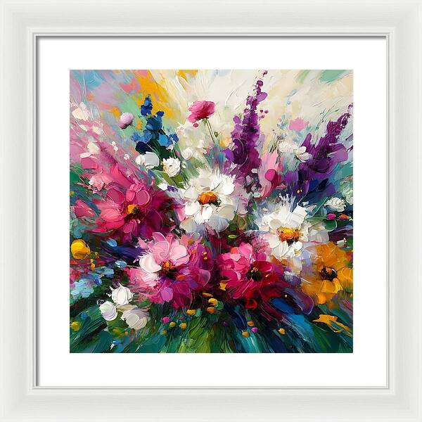 Blooms in Motion - Framed Print