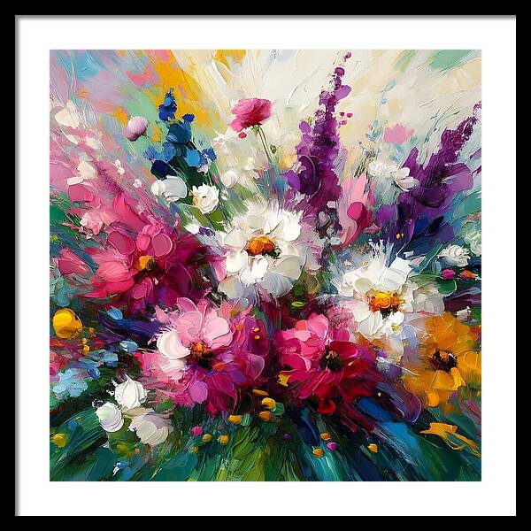 Blooms in Motion - Framed Print