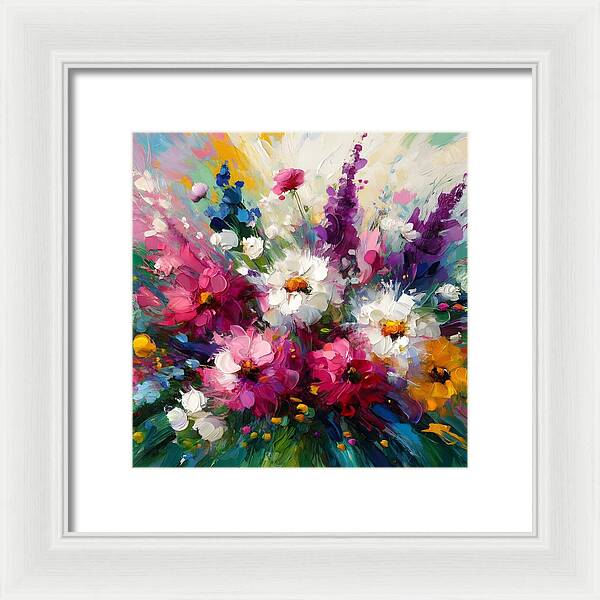 Blooms in Motion - Framed Print