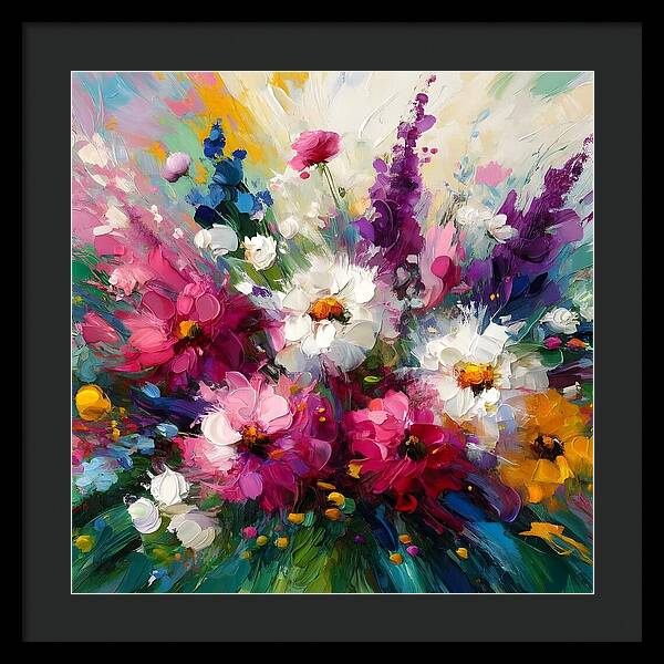 Blooms in Motion - Framed Print