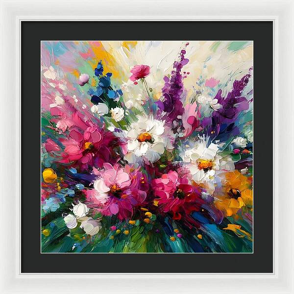 Blooms in Motion - Framed Print