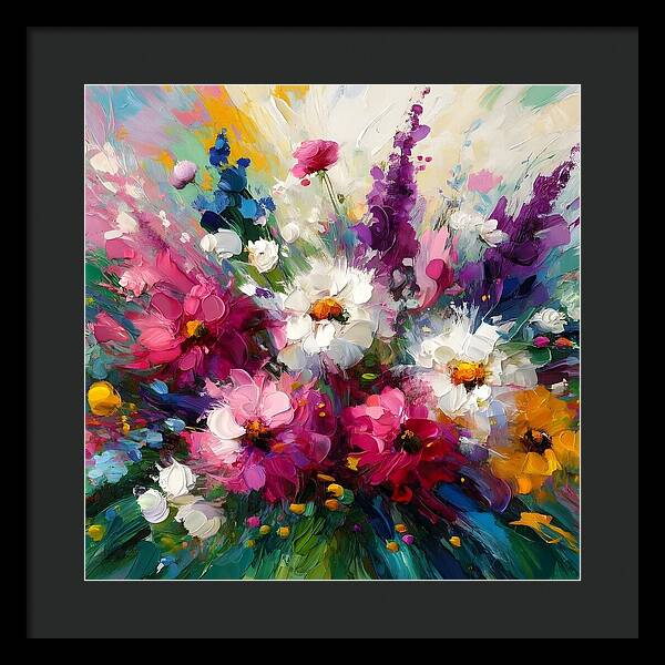 Blooms in Motion - Framed Print