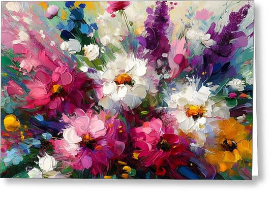 Blooms in Motion - Greeting Card