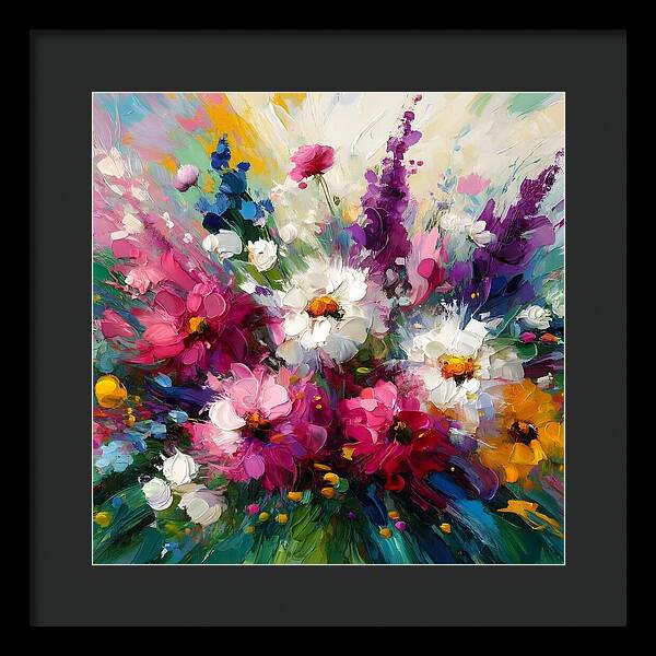 Blooms in Motion - Framed Print