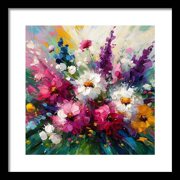 Blooms in Motion - Framed Print