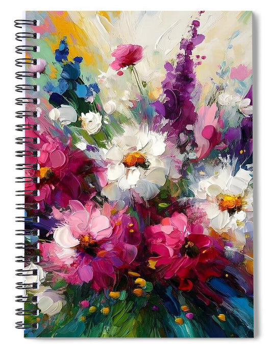 Blooms in Motion - Spiral Notebook