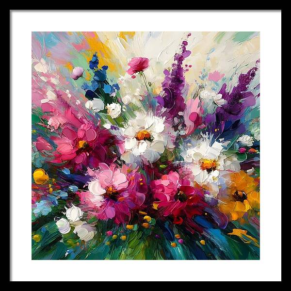 Blooms in Motion - Framed Print