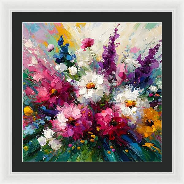 Blooms in Motion - Framed Print