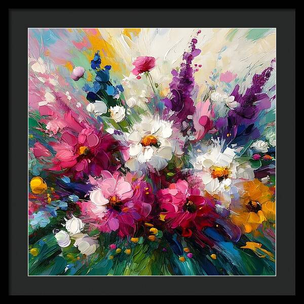 Blooms in Motion - Framed Print