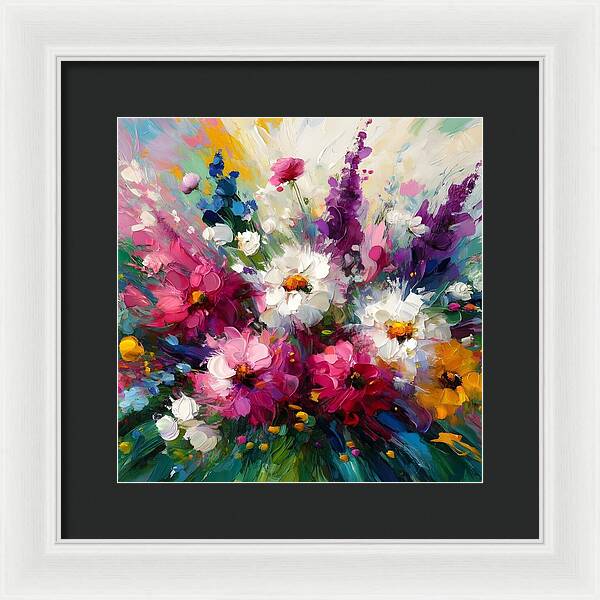 Blooms in Motion - Framed Print