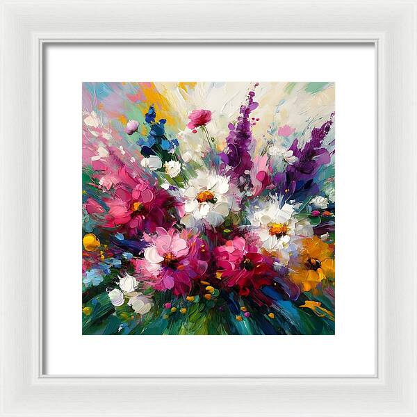 Blooms in Motion - Framed Print