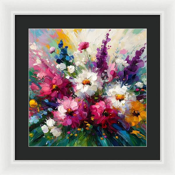 Blooms in Motion - Framed Print