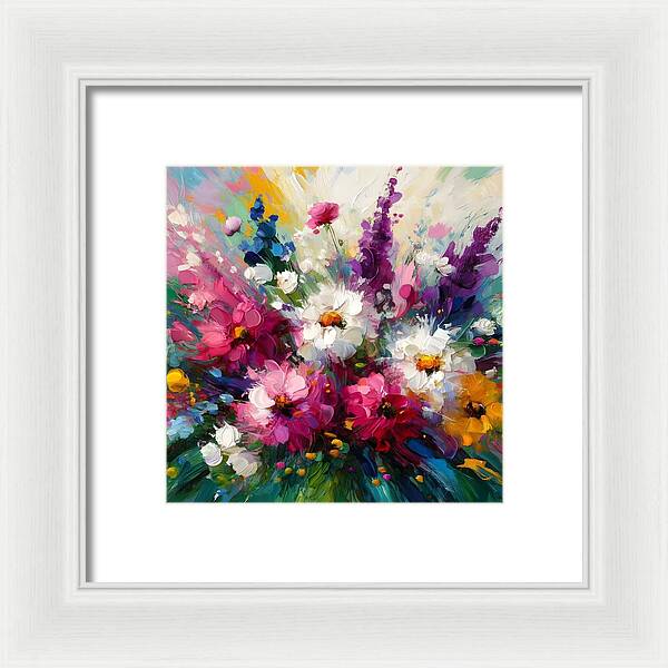 Blooms in Motion - Framed Print