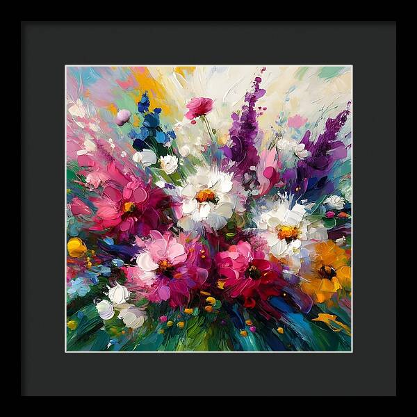 Blooms in Motion - Framed Print