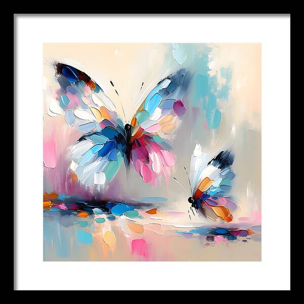 Butterfly Love I - Framed Print