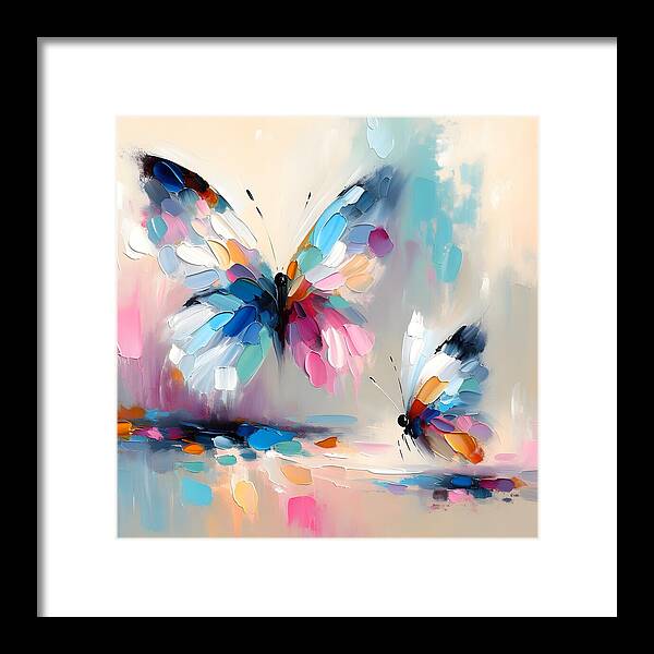 Butterfly Love I - Framed Print