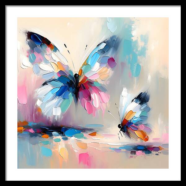 Butterfly Love I - Framed Print