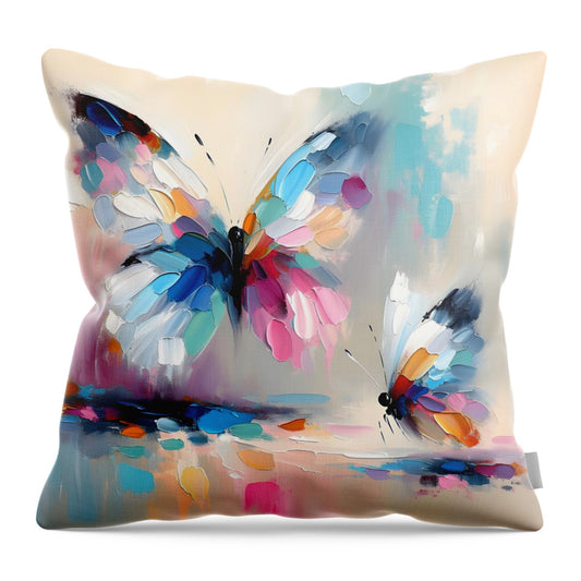 Butterfly Love I - Throw Pillow