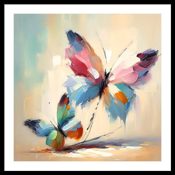 Butterfly Love II - Framed Print