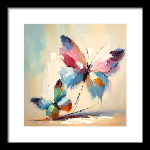 Butterfly Love II - Framed Print