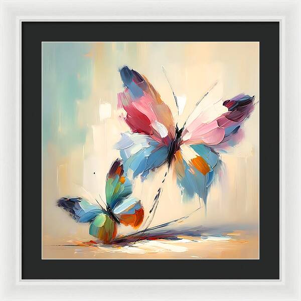 Butterfly Love II - Framed Print