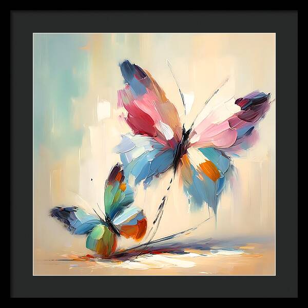 Butterfly Love II - Framed Print