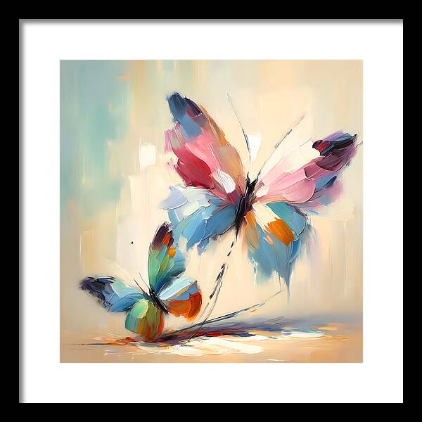 Butterfly Love II - Framed Print