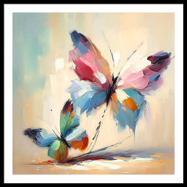 Butterfly Love II - Framed Print