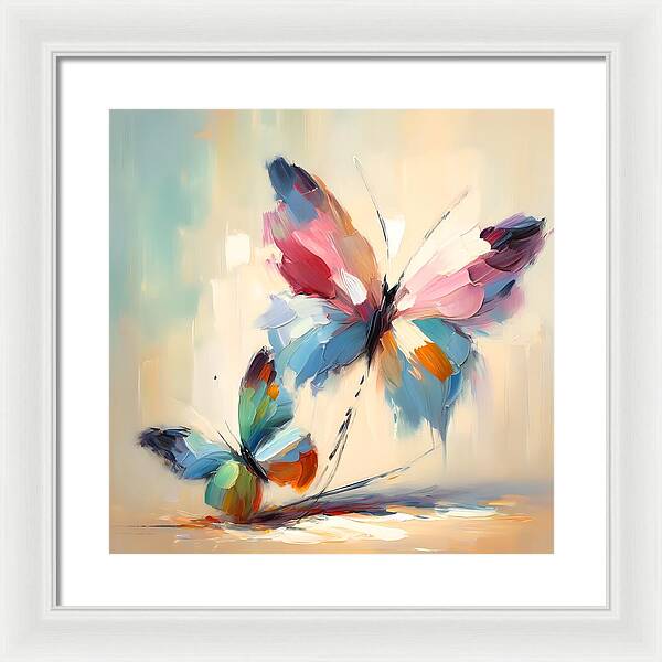 Butterfly Love II - Framed Print