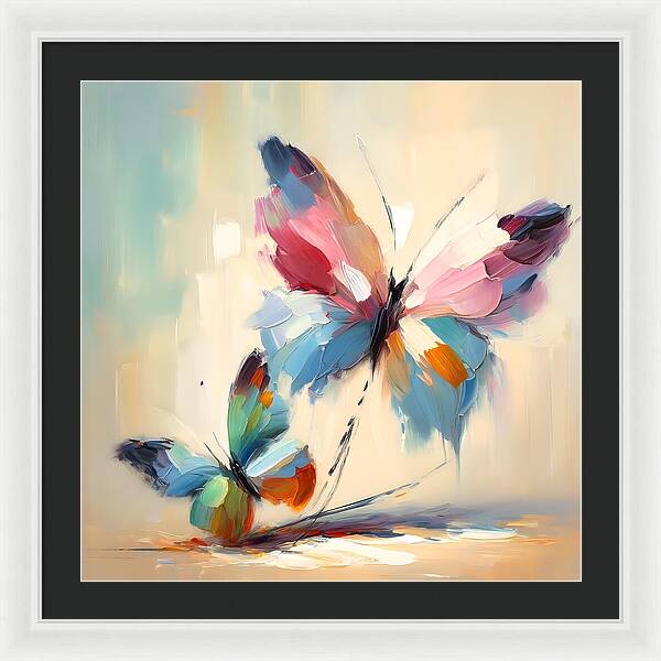 Butterfly Love II - Framed Print