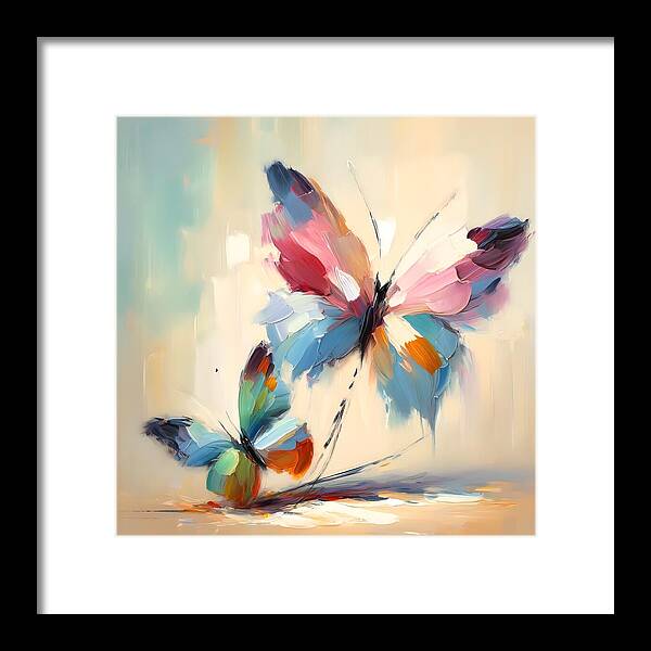 Butterfly Love II - Framed Print