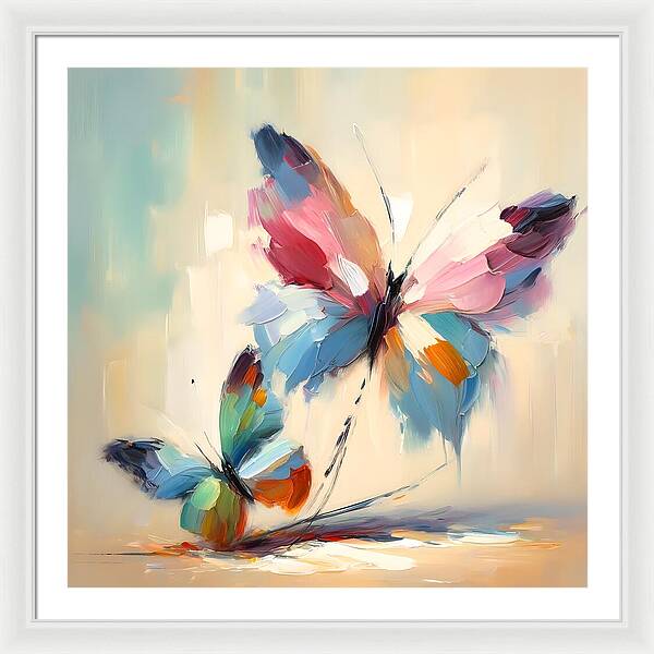 Butterfly Love II - Framed Print