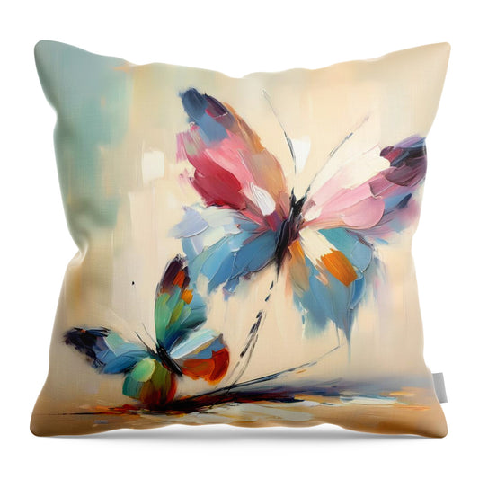 Butterfly Love II - Throw Pillow
