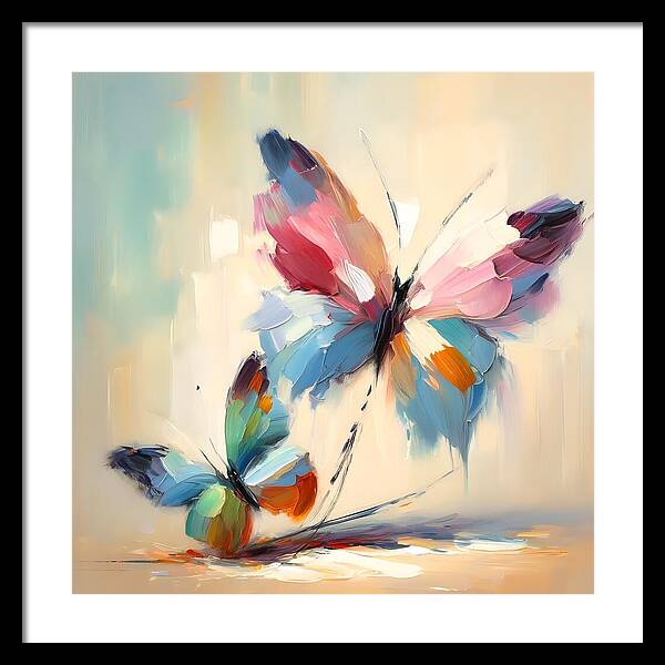 Butterfly Love II - Framed Print