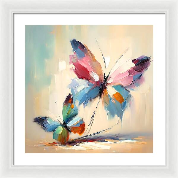 Butterfly Love II - Framed Print