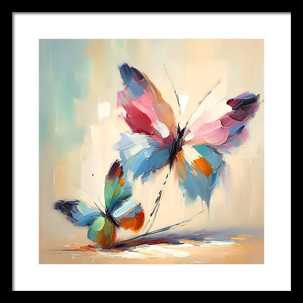 Butterfly Love II - Framed Print