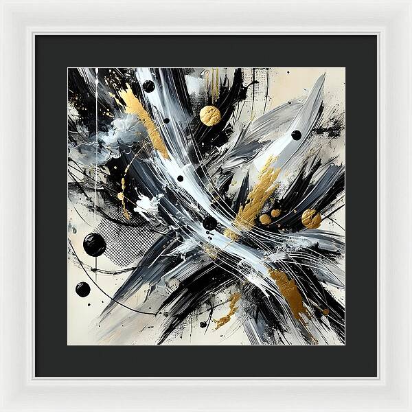 Golden Whirlwind - Framed Print