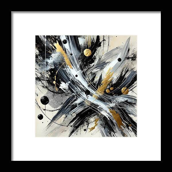 Golden Whirlwind - Framed Print