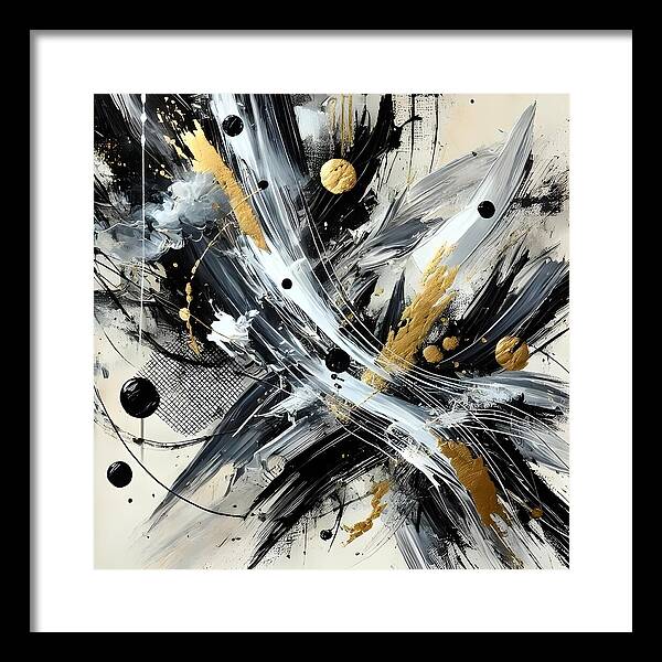 Golden Whirlwind - Framed Print