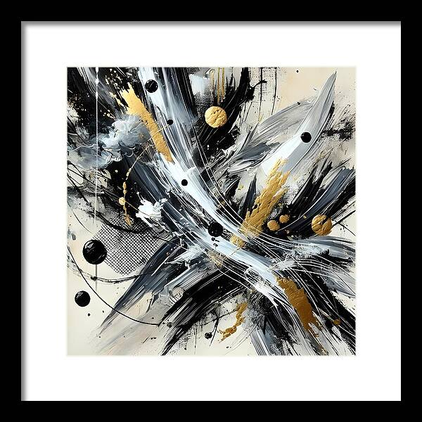 Golden Whirlwind - Framed Print