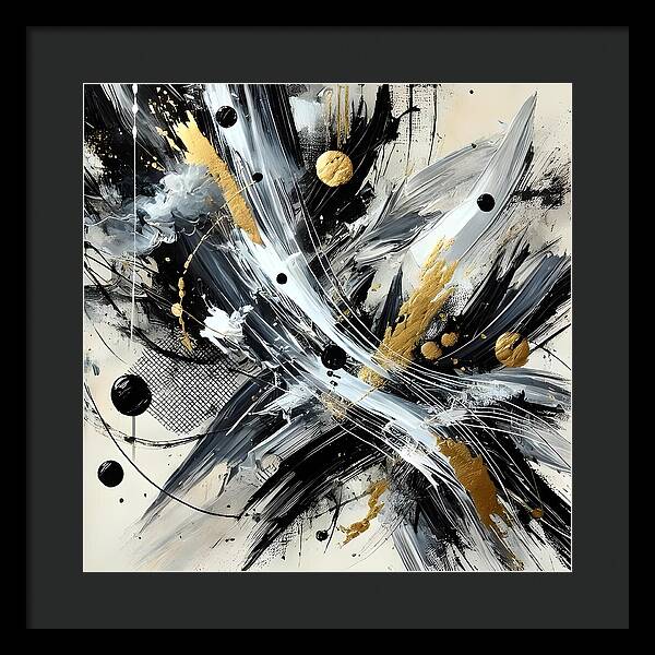 Golden Whirlwind - Framed Print