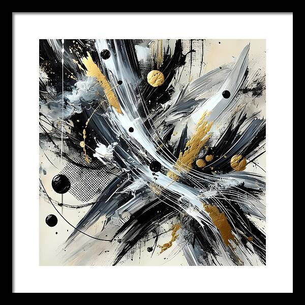 Golden Whirlwind - Framed Print