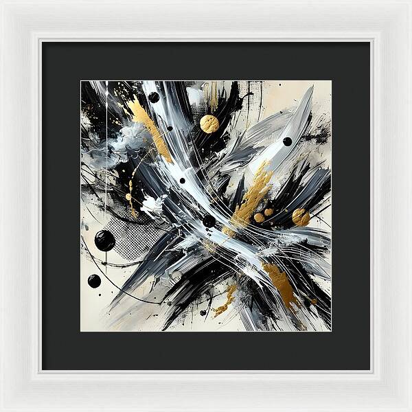 Golden Whirlwind - Framed Print