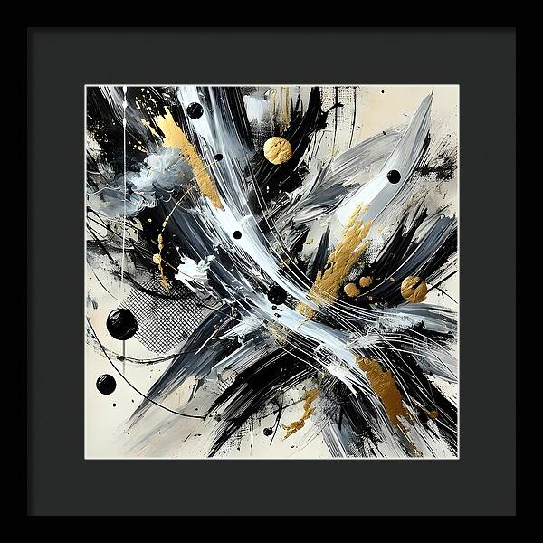 Golden Whirlwind - Framed Print