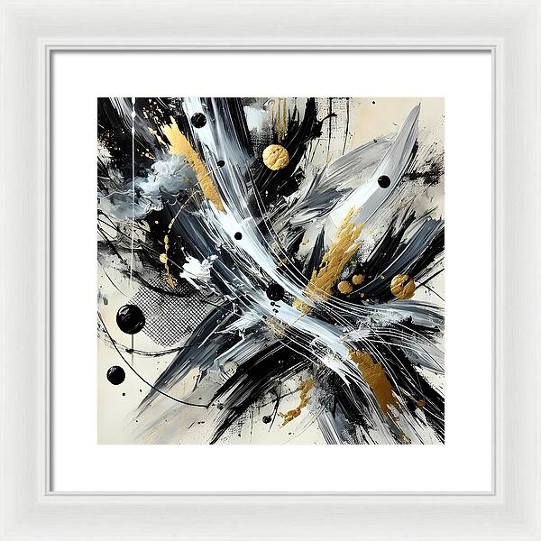 Golden Whirlwind - Framed Print