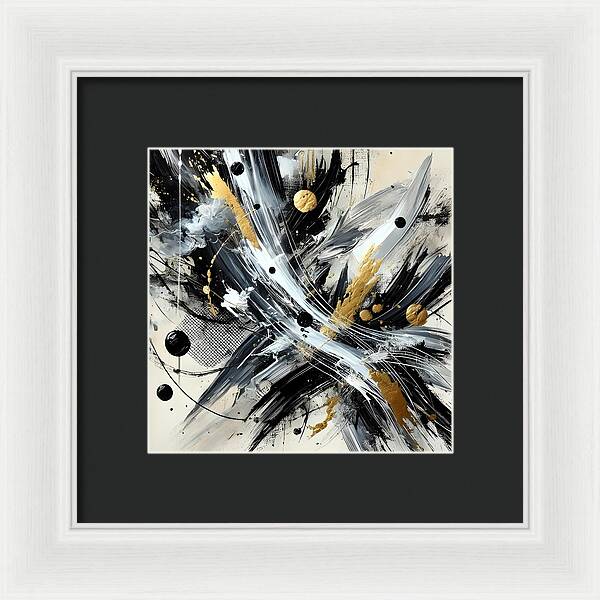 Golden Whirlwind - Framed Print