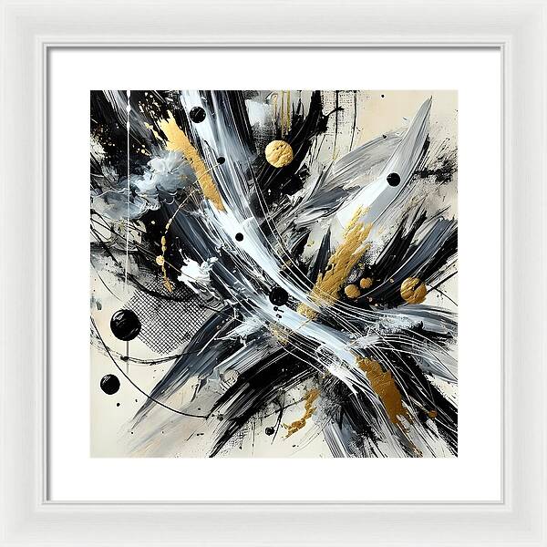 Golden Whirlwind - Framed Print