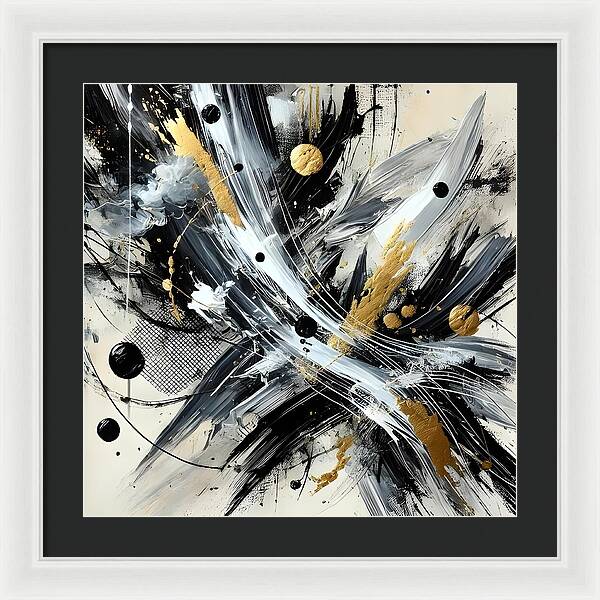 Golden Whirlwind - Framed Print