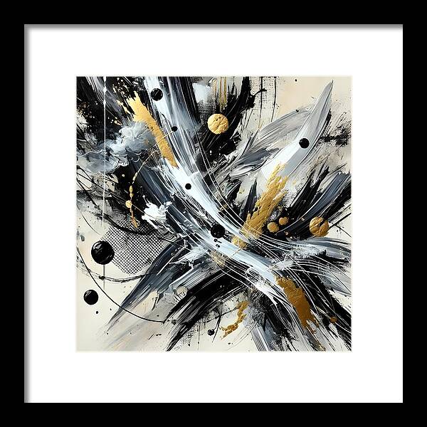 Golden Whirlwind - Framed Print