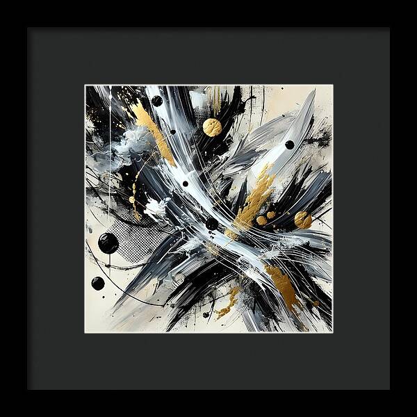 Golden Whirlwind - Framed Print